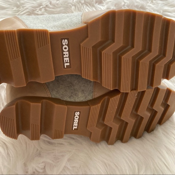 NIB Women’s Sz 8.5 Sorel Joan of the Arctic Wedge III Lexie Boots in Natural Tan - Picture 9 of 13